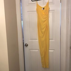 Bright yellow dress